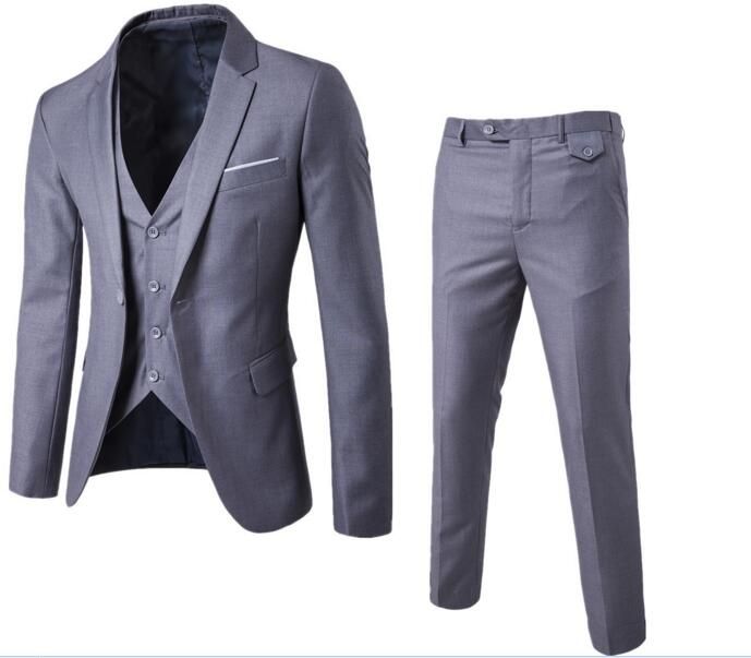 Acquistare Tuta Elegante Blu Scuro Suit Fit Uomo Tinta Unita Bavero  Business Formale Abito Tute Uomo Moda Terno Masculino Taglie Forti Tuta  Economico | Consegna Veloce E Qualità | DHgate Italy