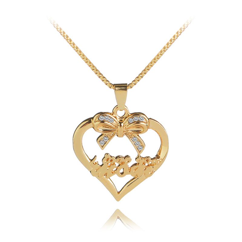 i love you personalized diamond pendant