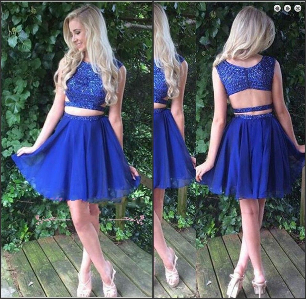 cobalt blue homecoming dress