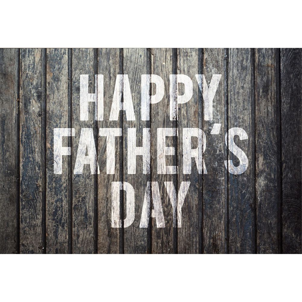 2020 Vintage Dark Wooden Wall Happy Fathers Day Backdrop