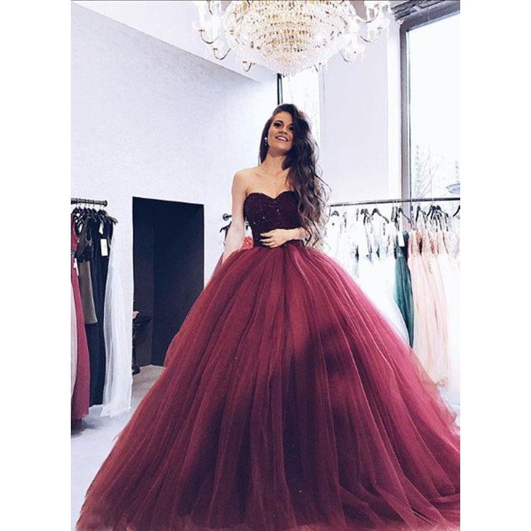 quinceanera dresses in burgundy