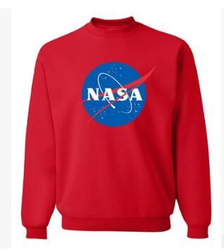 red nasa sweatshirt