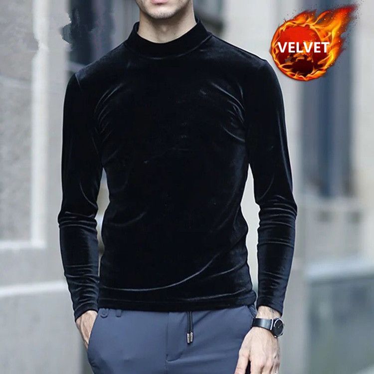mens velour turtleneck