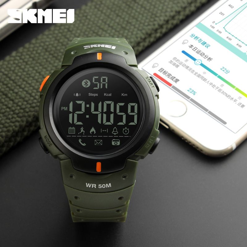 skmei bluetooth digital smart watch