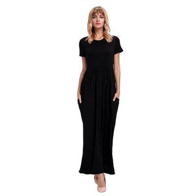 ruched waist maxi dress