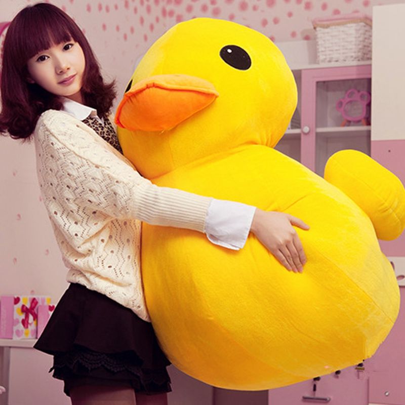 big yellow duck stuffed animal
