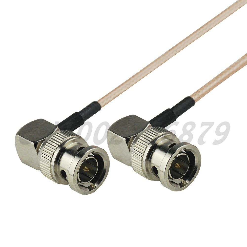 0 7ft 20cm 75ohm Rf Bnc Plug Right Angle To Bnc Plug Right Angle