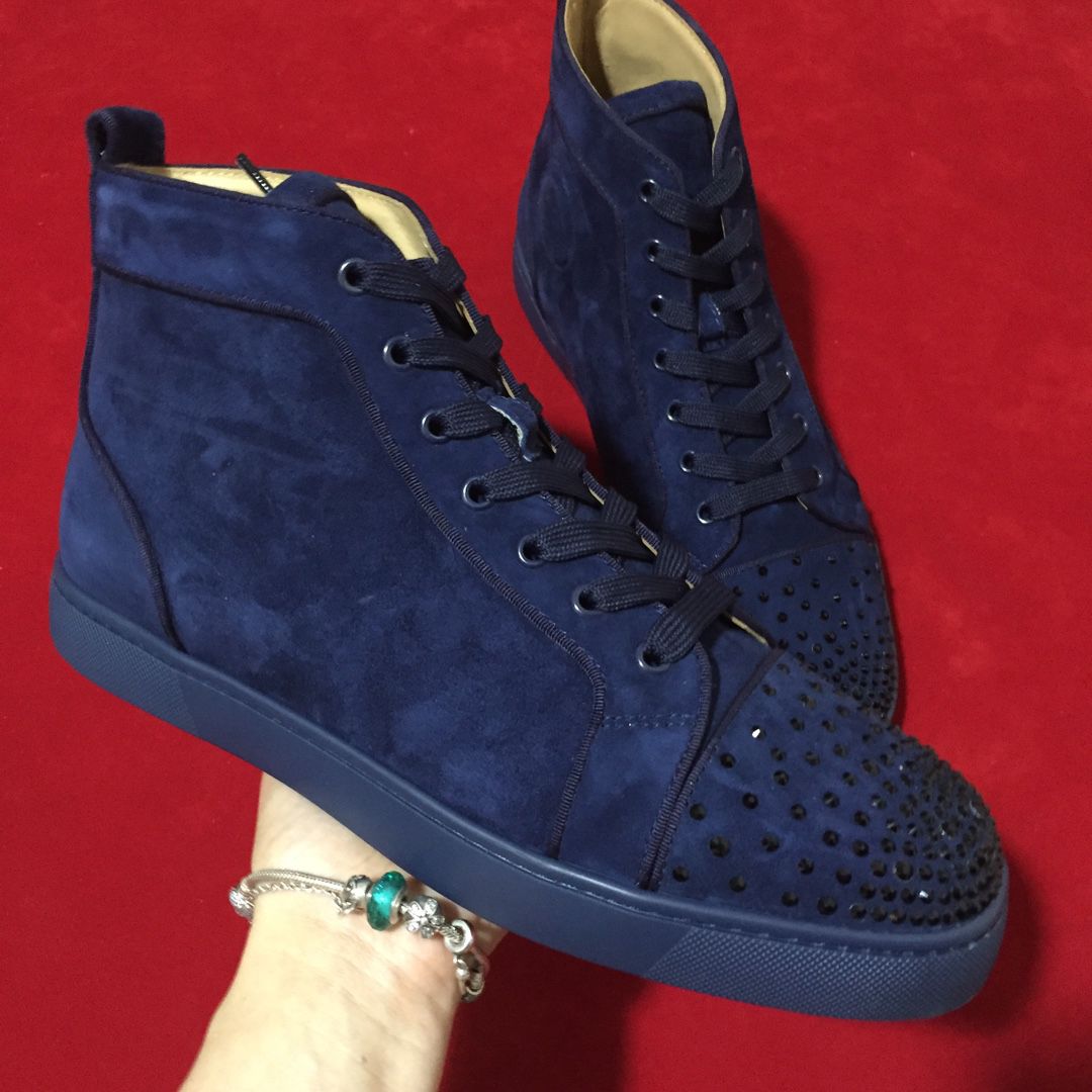 blue bottom sneakers