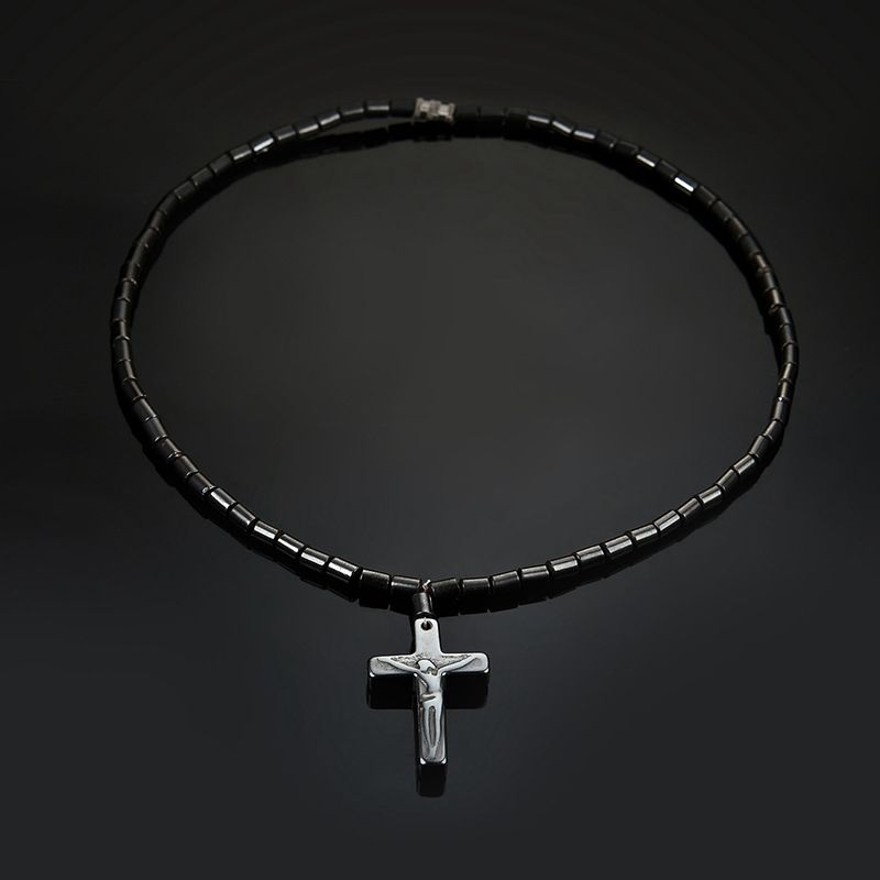Whole Hematite Cross Pendant Necklace Fashion Black Healing Jewelry For Men Women Choker Statement Turquoise - Black Hematite Cross Pendant Whole Hematite Cross Pendant Necklace Fashion Black Healing Jewelry For Men Women Choker Statement Turquoise - Black Hematite Cross Pendant