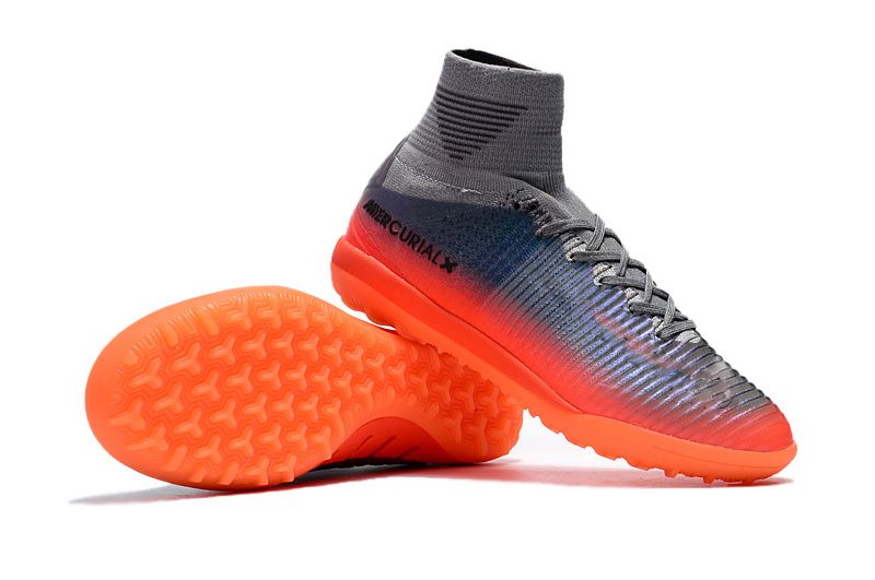 botines mercurial naranjas