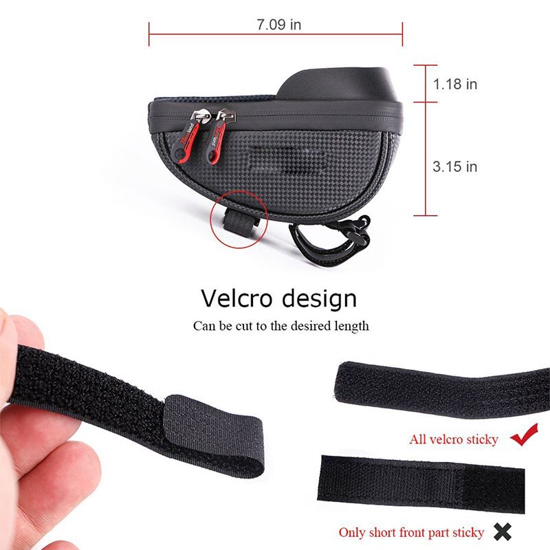 wallfire bike phone mount bag
