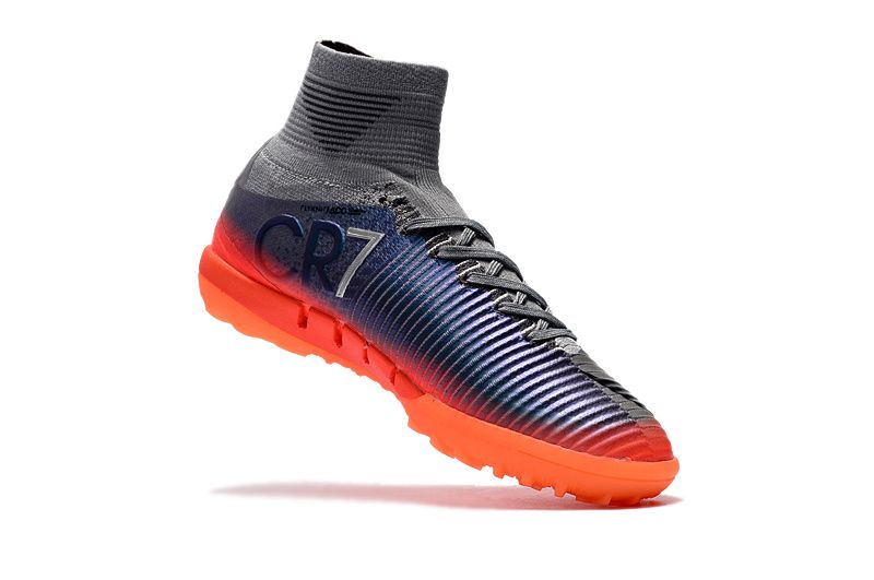 cr7 grey and orange boots