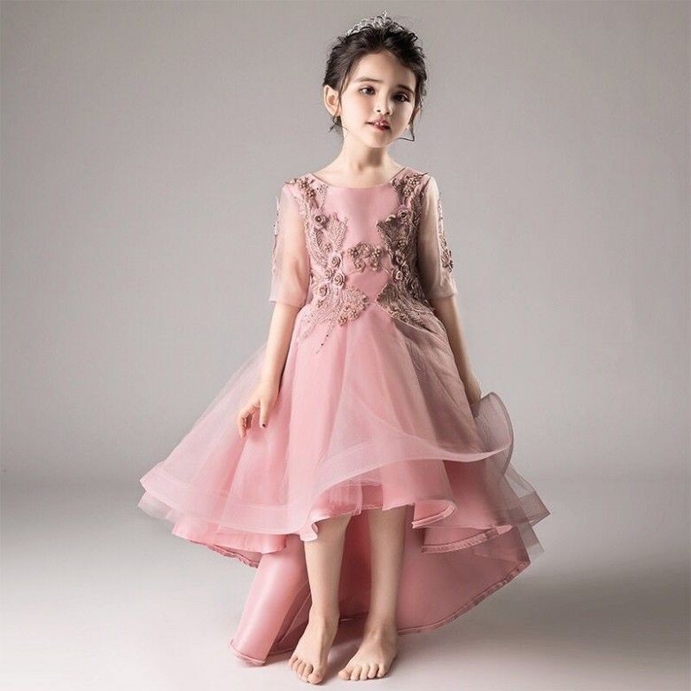 tea length flower girl dresses uk