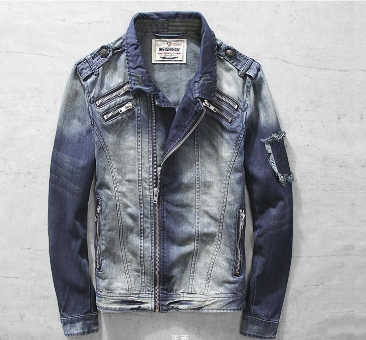 denim motorcycle jacket