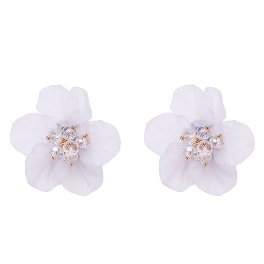 Flower Earings BRADEM Floral Stud Earrings Chunky Zinc Alloy