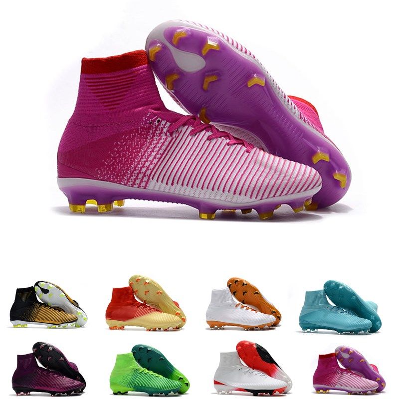 kids purple soccer cleats