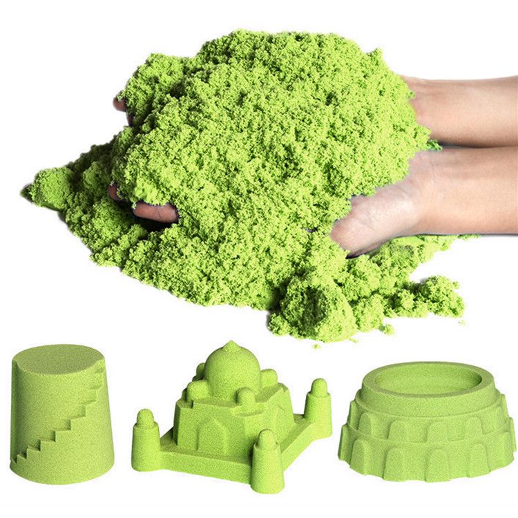 green kinetic sand