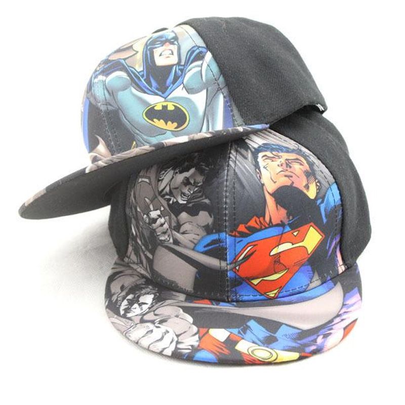 Fashionable Black Batman Superhero Baseball Cap Hat Outdoor Sports Cap
