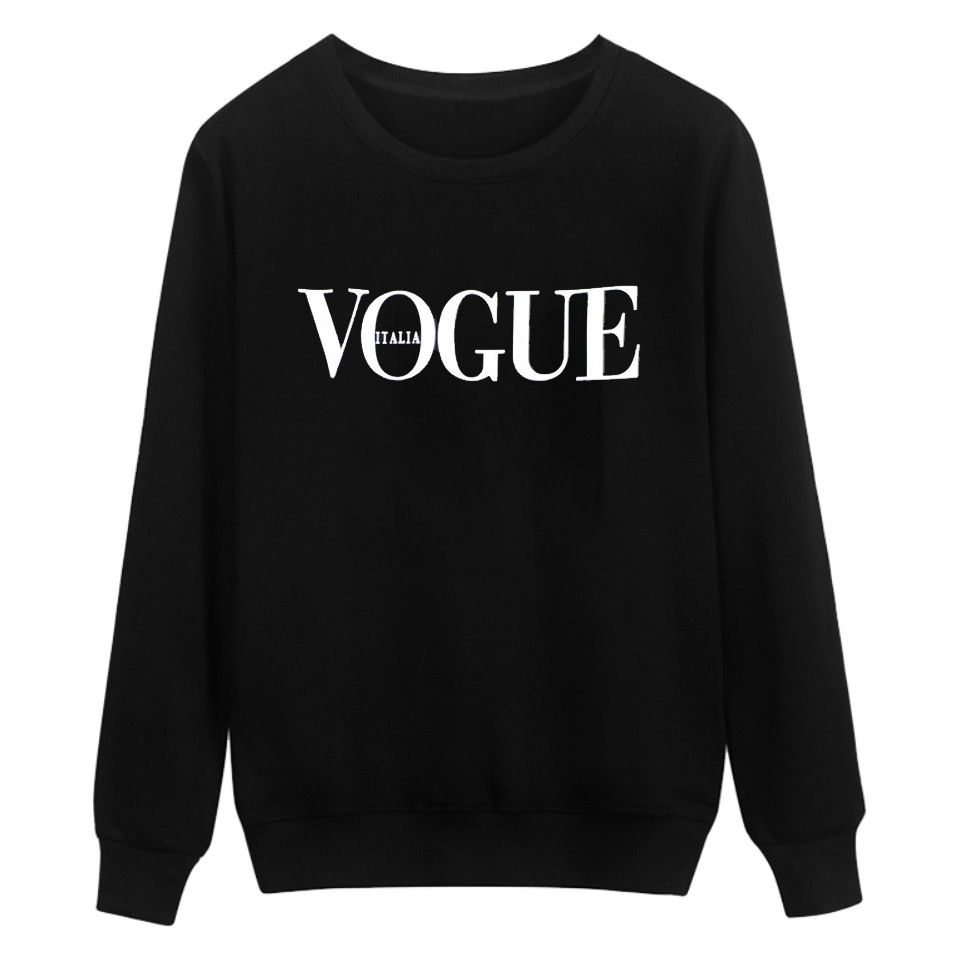 Compra Sudadera Con Capucha De Manga Larga VOGUE Imprimir Sudaderas Tallas  Grandes 3XL Otoño O Cuello Casual Simple Ropa Para Mujer Sudaderas Con  Capucha De Alta Calidad Barato | Entrega Rápida Y