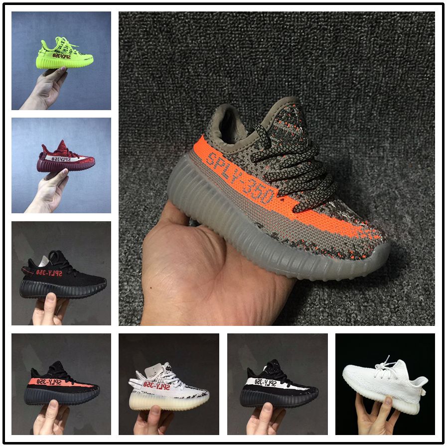 yeezy supreme 350 zapatos correr para niños de juventud Kanye West SPLY Zapatillas