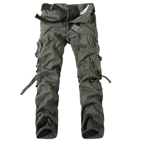 trousers with many pockets