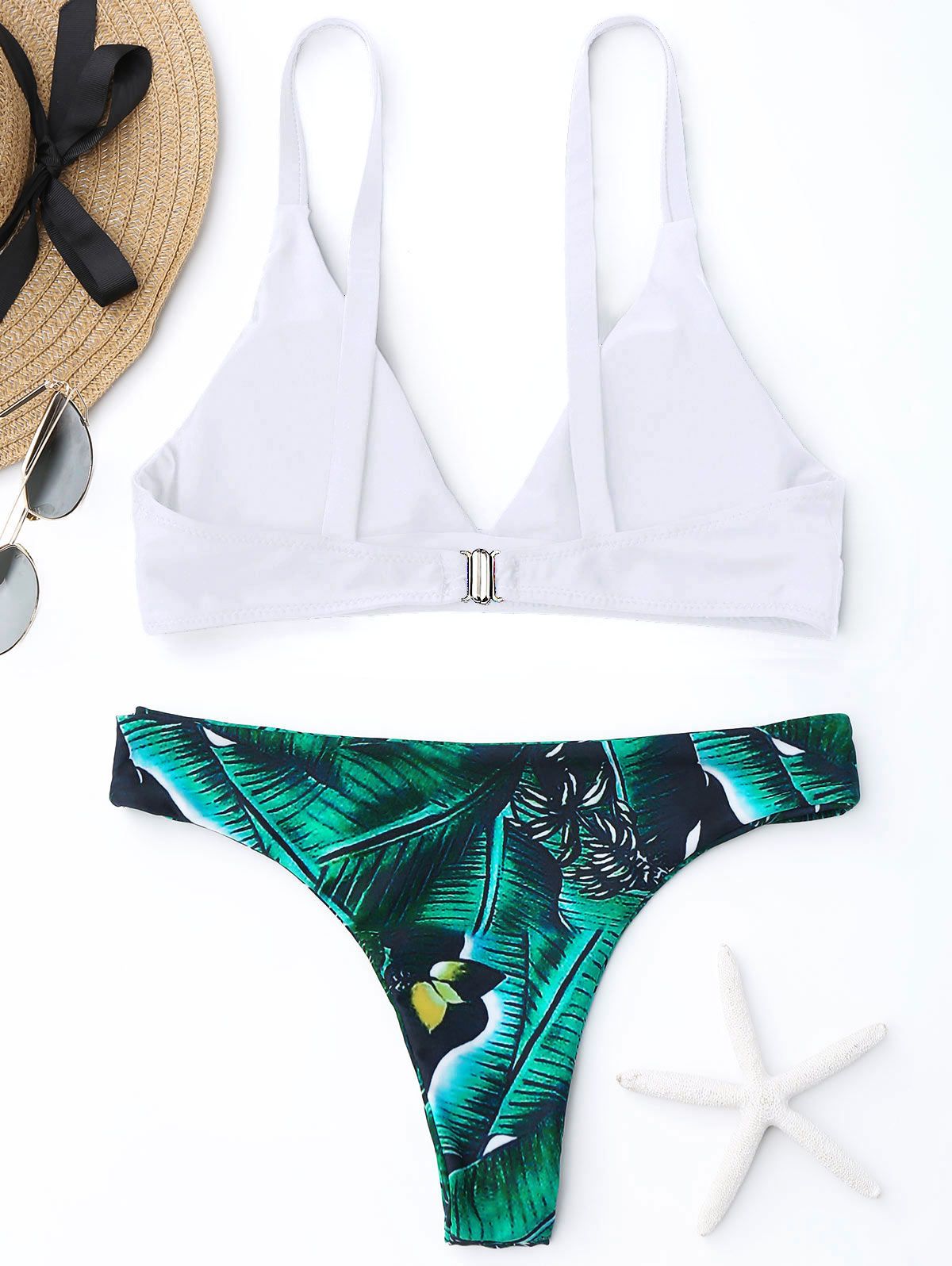 Compra ZAFUL New Bikinis Women Swimsuit Traje De Baño Push Up Traje De Baño  De La Impresión De La Hoja Plunge Thong Bikini Set Biquinis Ropa De Playa  Brasileña Barato | Entrega