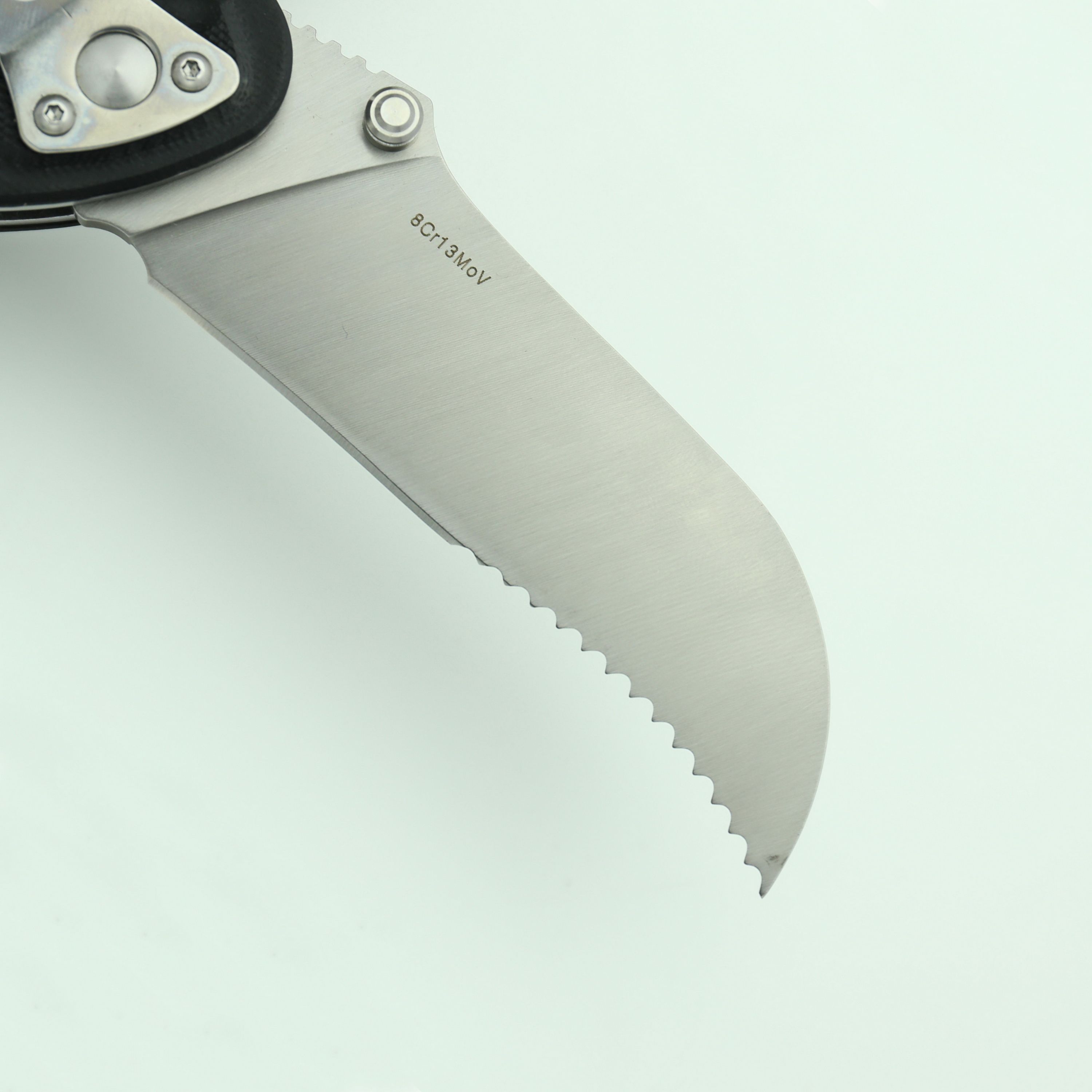 EL03 Sawtooth Folding Knife 8Cr13Mov Blade G10 Handle Outdoor Sports