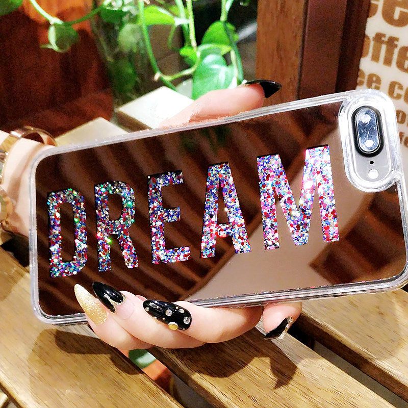 Compre Luxo Capinha Para Iphone 8 7 6 6 S Plus Espelho Dinâmico Líquido  Case Para Iphone 8 7 6 6 S 6 Mais Quicksand Capa Dura Ipone Capa De  Maxrata, $48,97 | Pt.Dhgate.Com