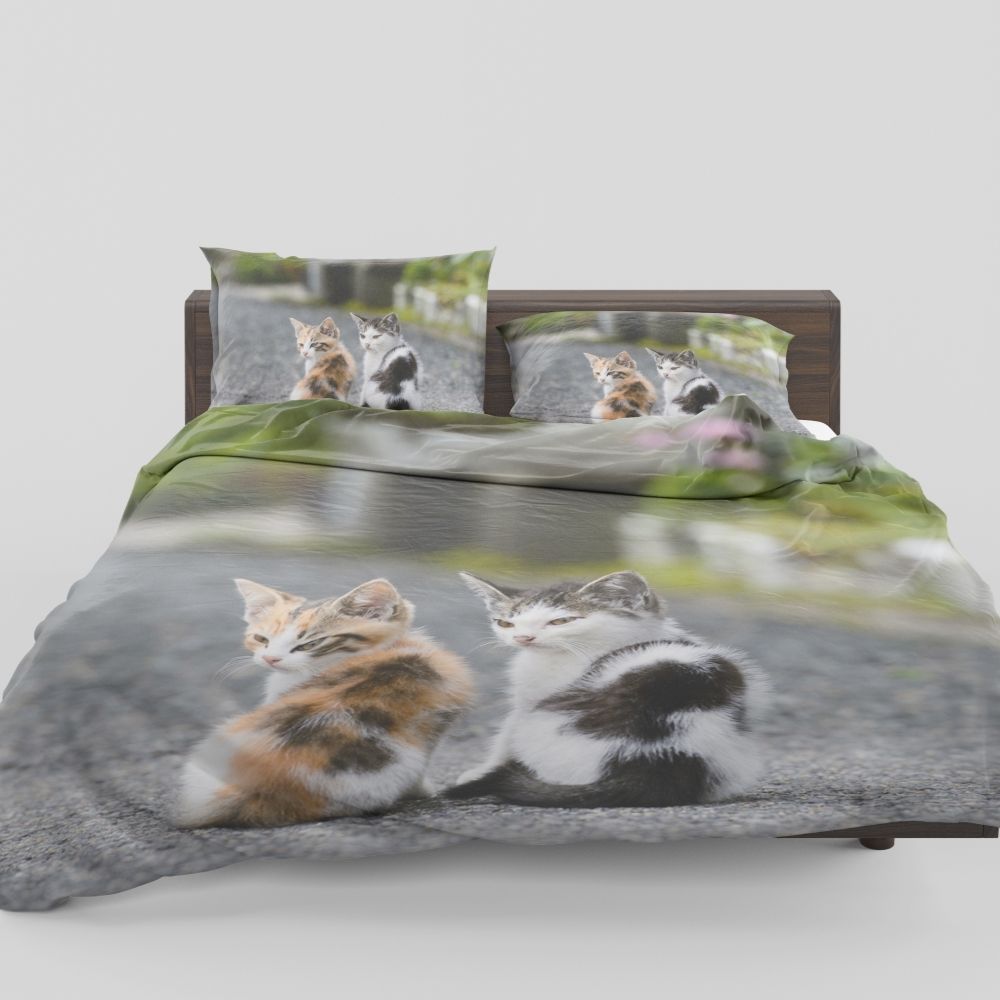 Dream Ns Cute Cat Bedding Set High Definition 3d Printing Duvet