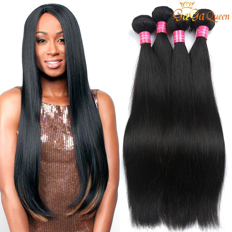 4 Bundles Brazilian Virgin Hair Straight Unprocessed 8a Brazilian