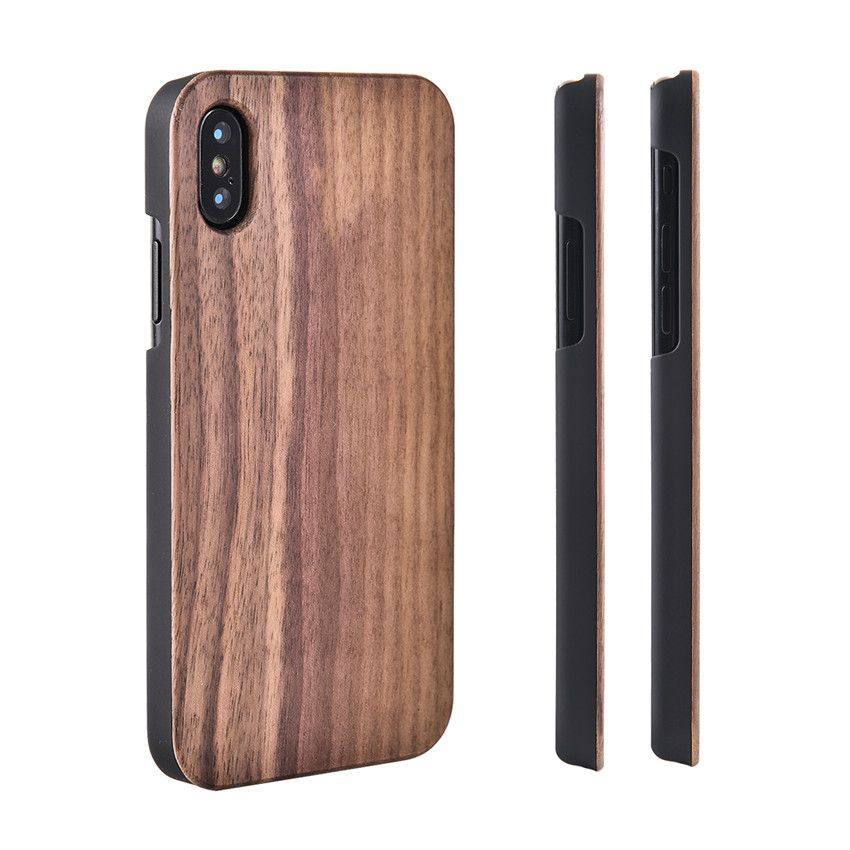 Original Ecology Bamboo Wood Phone Cases For IPhone X 8 7 6 Plus Shockproof Wooden Hard Back