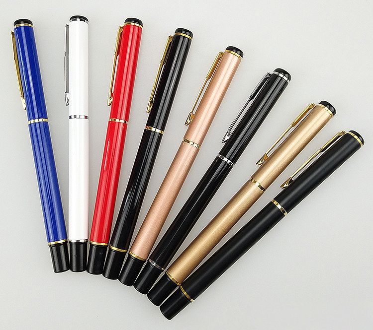 white gel roller pen