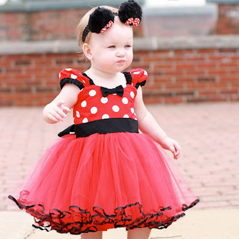 2020 Ins Girls Dot Dresses Princess Sleeveless Bowknot Baby Girls