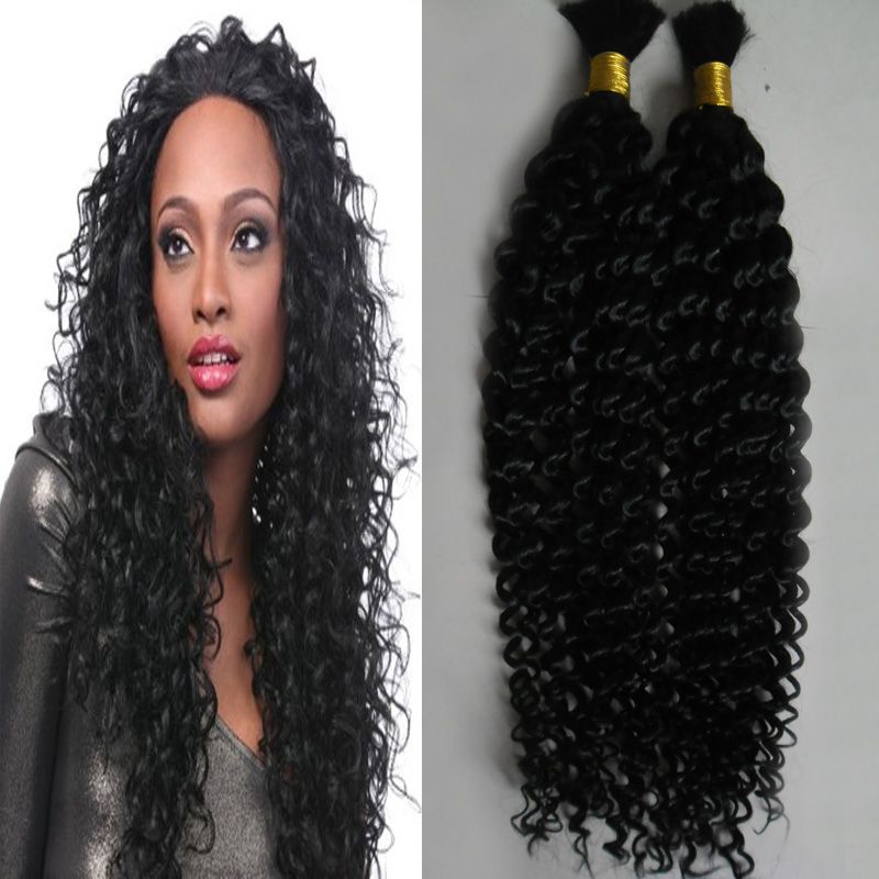 Cheap Brazilian Braiding Hair Human Curly Hair For Braiding 200g