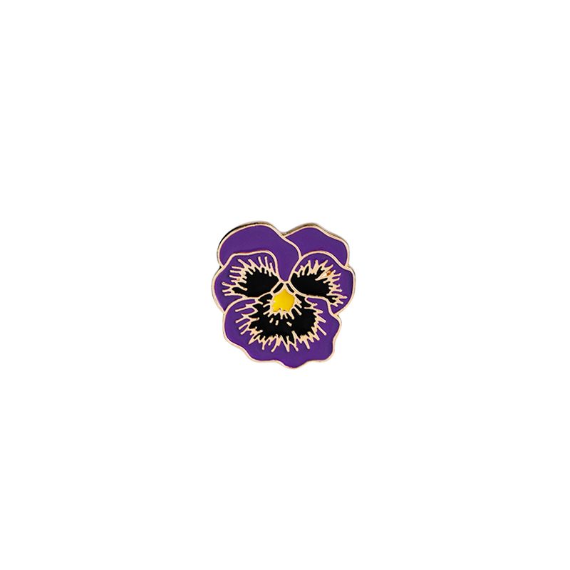 purple brooch