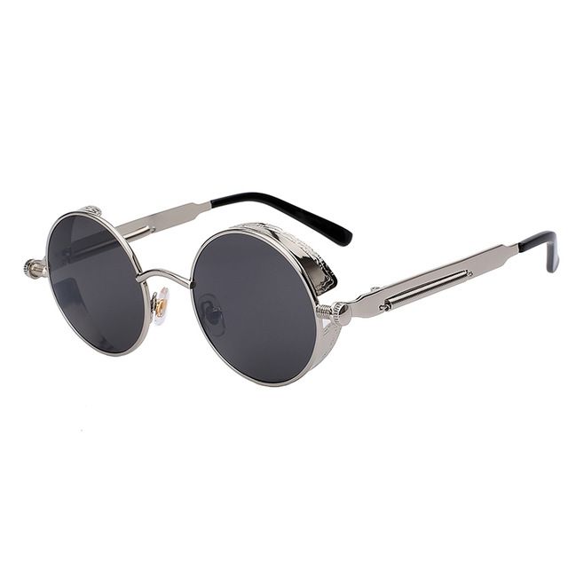 round glass goggles