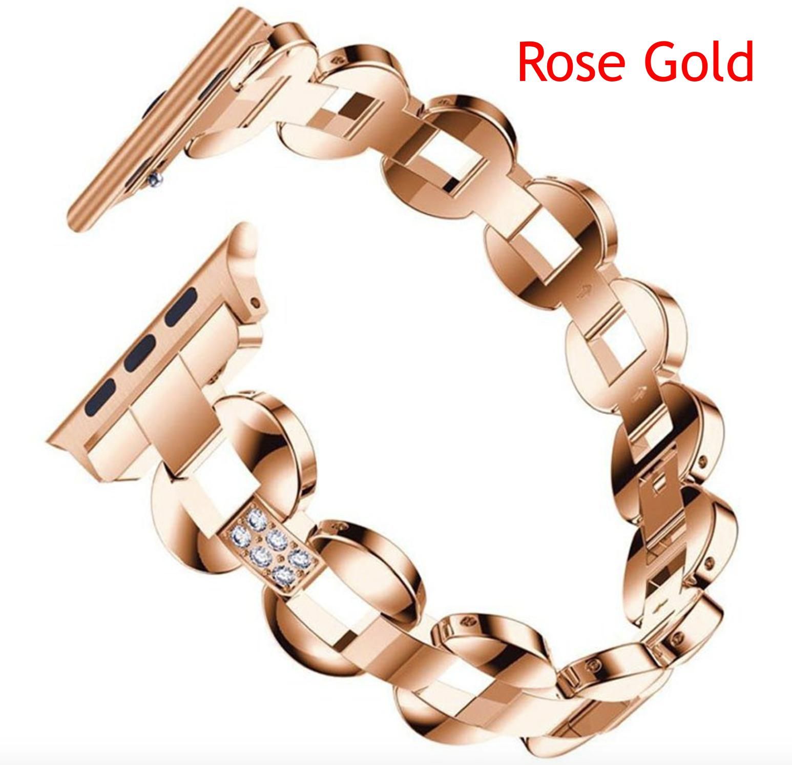 For Apple Watch Band 40mm 44mm Rhinestone Diamond Women Fashion Ladies Smart Watch Metal Band Series 4 Strap Leather Watches With Leather Strap From Sun3flower 11 21 Dhgate Com