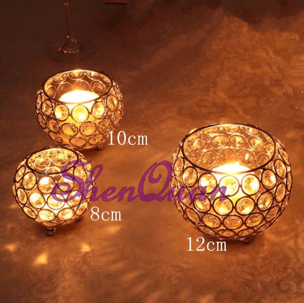 small glass candlestick holders