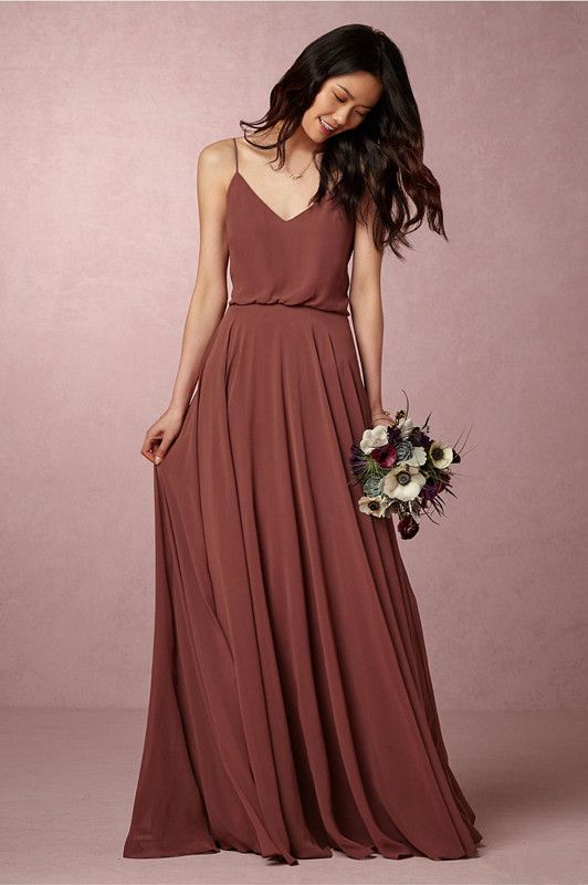 rust red bridesmaid dresses