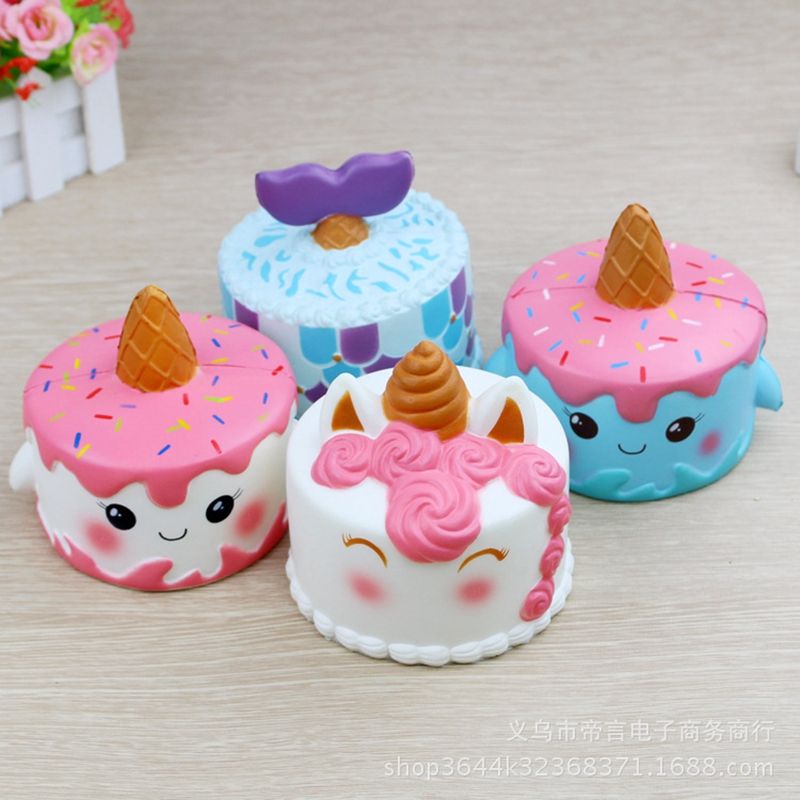 Acheter Pas Cher Mignon Jumbo Pu Squishy Cake Sirene Gateau Kawaii Creme Pain Lent Rising Super Doux Squeeze Stress Reliever Jouets Du 7 22 Fr Dhgate