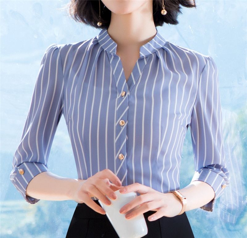 v neck formal shirt