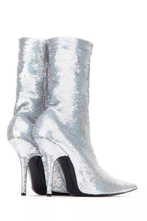 silver ladies boots