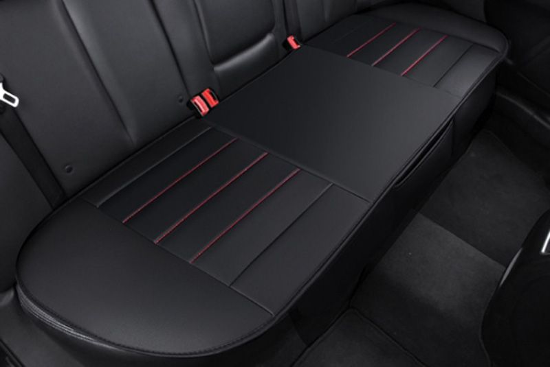 satin al yeni universal arac aksesuar klozet kapaklari arka tek parca pu deri su gecirmez araba koltuk minder mesh koruyucu fit for vw peugeot 307