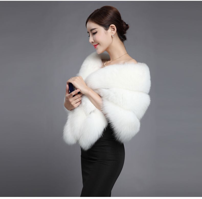 wrap fur coat