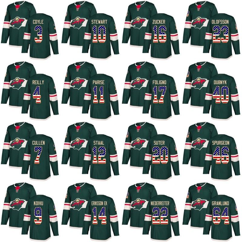 minnesota wild jersey numbers