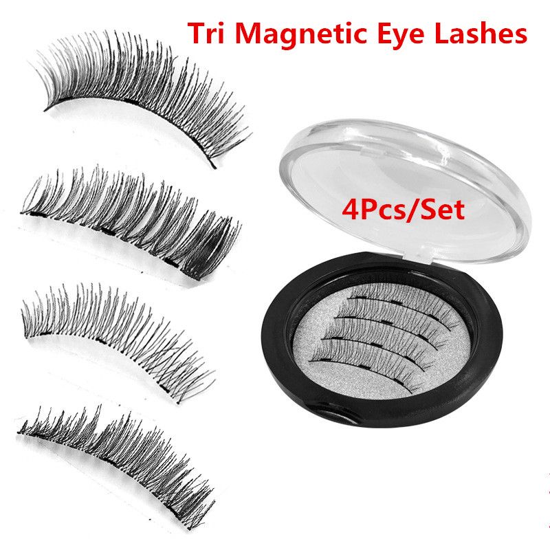 18 Style In Stock Triple Eye Lashes False Eyelashes Synthetic