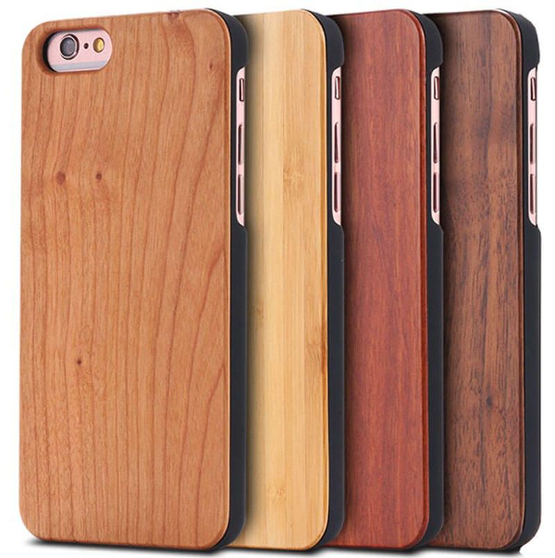 Wood Wholesale Phone Cases For Iphone X 10 8 7 6 Plus Blank Cell Phone Case Cover Natural Wooden