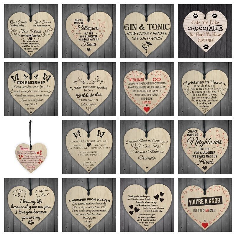 Friends We Meet Sweetly Scripted Wood Hanging Heart Sign Plaque Home Decorations Friends We Meet Sweetly Scripted Wood Hanging Heart Sign Plaque Home Decorations