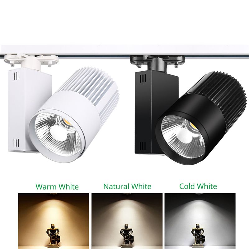 2020 Track Lighting Rail Lamp Spot 20w 30w Cob Clothing Shoes Shop Store Track Lights Led Rail Spotlight Light Fixture 2 3 4 Wire From Ok360 35 82