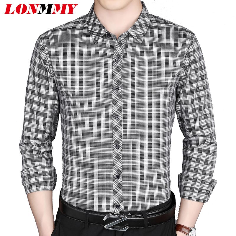 camisas de cuadros para hombre manga larga